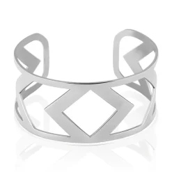 IMAGINE Bracelets Acier Inoxydable|Bracelets Joncs > Bracelet Jonc Deanna Acier Blanc