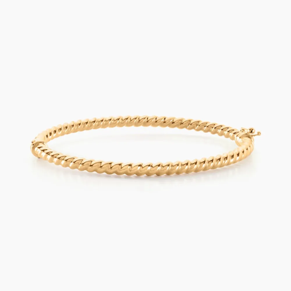 Marc Orian Bracelets Or|Bracelets Joncs > Bracelet Jonc Fritzi Torsade Or Jaune