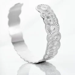 Bracelet Jonc Imagine Florette Acier Blanc