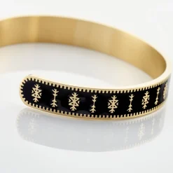 IMAGINE Bracelets Acier Inoxydable|Bracelets Joncs > Bracelet Jonc Murielle Acier Jaune