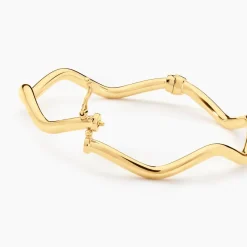 Marc Orian Bracelets Or|Bracelets Joncs > Bracelet Jonc Jennie Ondule Or Jaune