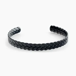 JOURDAN Bracelets Homme|Bracelets Acier Inoxydable > Bracelet Jonc Guilherme Acier Noir