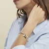 Marc Orian Bracelets Or|Bracelets Joncs > Bracelet Jonc Loise 2 Fils Carres Or Bicolore
