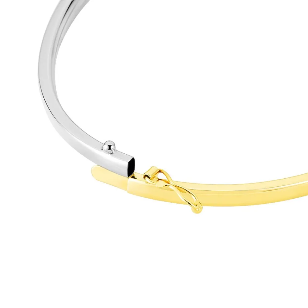 Marc Orian Bracelets Or|Bracelets Joncs > Bracelet Jonc Loise Flexible Or Bicolore