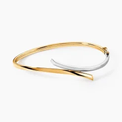 Marc Orian Bracelets Or|Bracelets Joncs > Bracelet Jonc Loise Flexible Or Bicolore