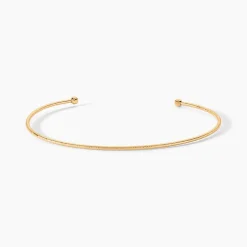 Bracelet Jonc Lou Plaqué Or Jaune