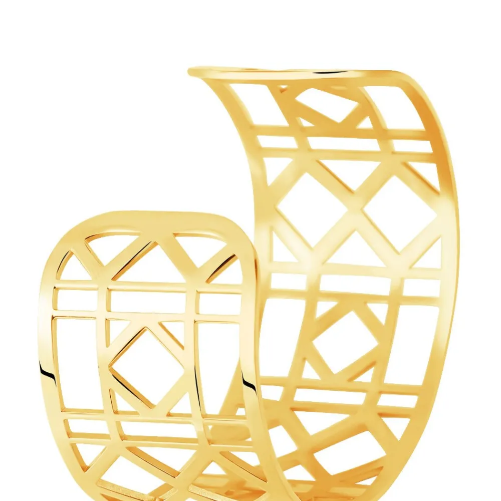 IMAGINE Bracelets Acier Inoxydable|Bracelets Joncs > Bracelet Jonc Luyanna Acier Jaune