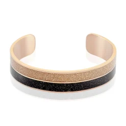 Bracelet Jonc Marie-adelaide Acier Rose