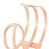 IMAGINE Bracelets Acier Inoxydable|Bracelets Joncs > Bracelet Jonc Medina Acier Rose Pierre De Synthese