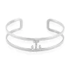 IMAGINE Bracelets Acier Inoxydable|Bracelets Joncs > Bracelet Jonc Meysa Acier Blanc Strass