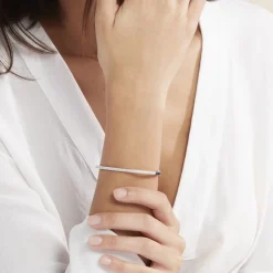 Bracelet Jonc Or Blanc Stasya Diamants