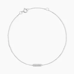 Marc Orian Bracelets Or|Bijoux Or > Bracelet Jonc Rosalin Blanc Diamant Blanc