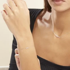 Marc Orian Bracelets Or|Bijoux Or > Bracelet Jonc Rosalin Blanc Diamant Blanc
