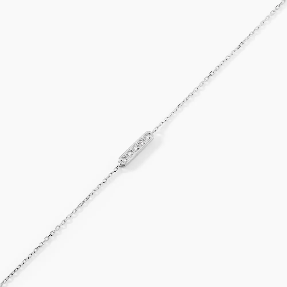 Marc Orian Bracelets Or|Bijoux Or > Bracelet Jonc Rosalin Blanc Diamant Blanc