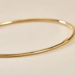 Marc Orian Bracelets Or|Bracelets Homme > Bracelet Jonc Xylina Fil Rond Lisse Or Jaune