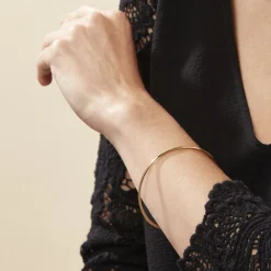 Marc Orian Bracelets Or|Bracelets Homme > Bracelet Jonc Xylina Fil Rond Lisse Or Jaune