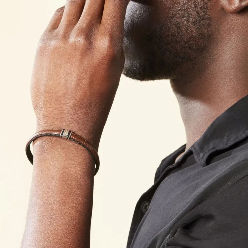 JOURDAN Bracelets Cuir|Bracelets Homme > Bracelet Acier