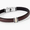 JOURDAN Bracelets Cuir|Bracelets Acier Inoxydable > Bracelet Acier Et Or