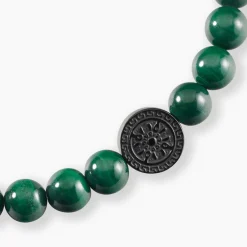 JOURDAN Bracelets Homme|Bracelets Acier Inoxydable > Bracelet Acier Noir Malachite
