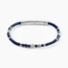Bracelet Jourdan Arttu Acier Argenté Sodalite Agate