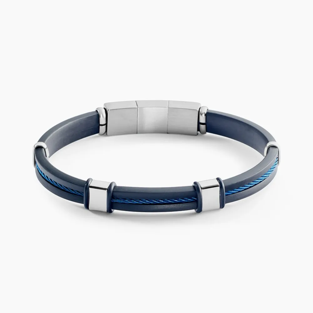 JOURDAN Bracelets|Idées Cadeaux Homme > Bracelet Caoutchouc Noir