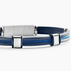 JOURDAN Bracelets|Idées Cadeaux Homme > Bracelet Caoutchouc Noir