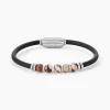 Bracelet Jourdan Caoutchouc Noir Agate