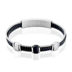 JOURDAN Bracelets Homme|Bracelets Acier Inoxydable > Bracelet Cook Acier Bicolore