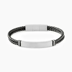 Bracelet Jourdan Cuir De Vache Noir