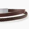 Bracelet Jourdan Cuir De Vache Marron