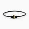 Bracelet Jourdan Cuir De Vache Noir