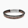 Bracelet Jourdan Cuir De Vache Marron Onyx