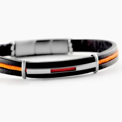 Bracelet Jourdan Damayanti Cuir Noir