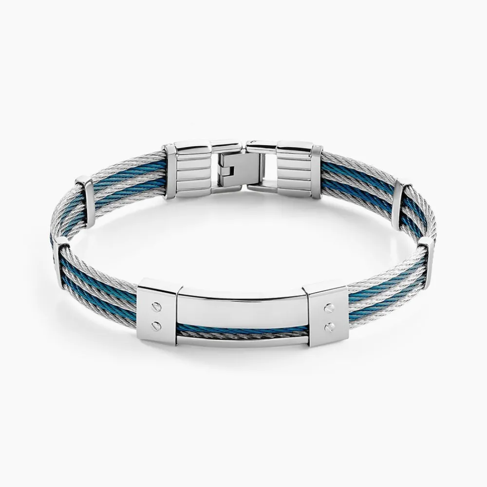 JOURDAN Bracelets Homme|Bracelets Acier Inoxydable > Bracelet Herens Acier Blanc