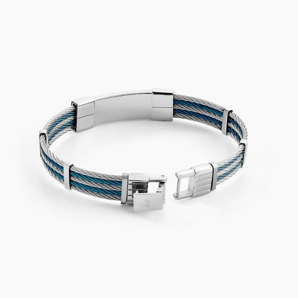 JOURDAN Bracelets Homme|Bracelets Acier Inoxydable > Bracelet Herens Acier Blanc