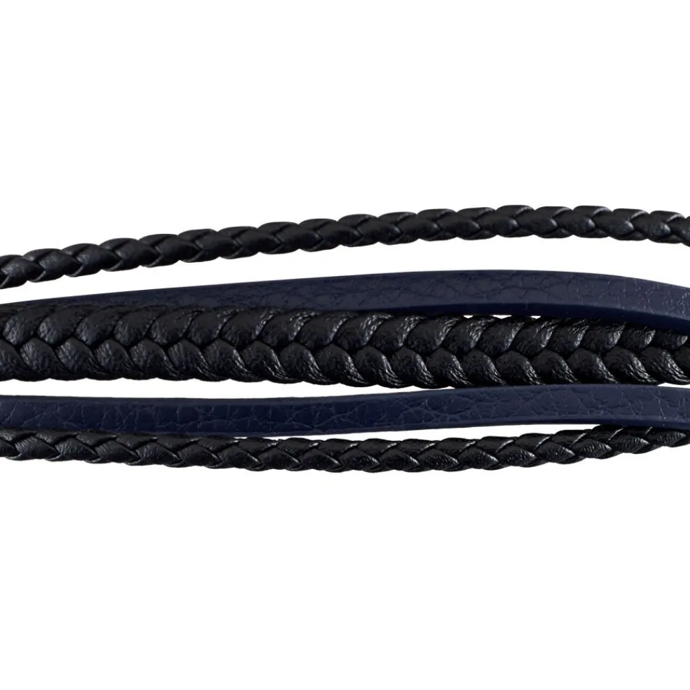 JOURDAN Bracelets Cuir|Bracelets Homme > Bracelet Homme Byron Acier Argente