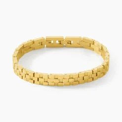JOURDAN Bracelets Homme|Bracelets Acier Inoxydable > Bracelet Manathan Acier Doré