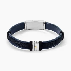 JOURDAN Bracelets Cuir|Bracelets Homme > Bracelet Orso Cuir Bleu