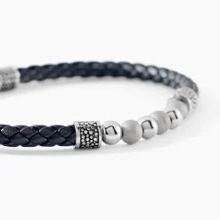 Bracelet Jourdan Pheonix Cuir Noir