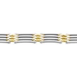 JOURDAN Bracelets Homme|Bracelets Acier Inoxydable > Bracelet Rio Acier Bicolore