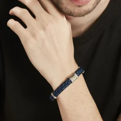 JOURDAN Bracelets Homme|Bracelets Acier Inoxydable > Bracelet Trenza Acier Bicolore