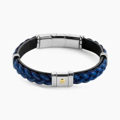 JOURDAN Bracelets Homme|Bracelets Acier Inoxydable > Bracelet Trenza Acier Bicolore
