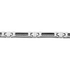 Marc Orian Bracelets Homme|Bracelets Acier Inoxydable > Bracelet Julien Acier Blanc