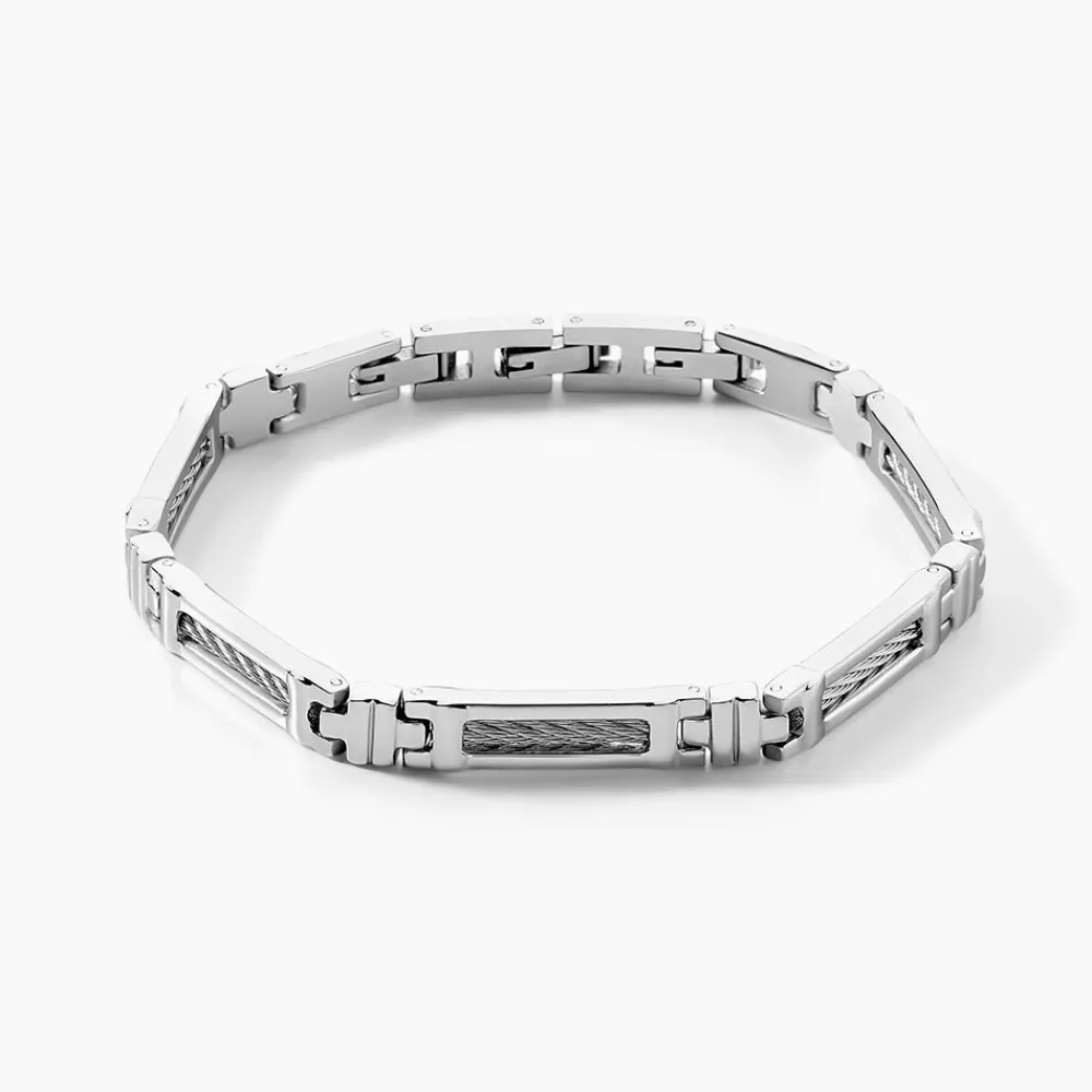 Marc Orian Bracelets Homme|Bracelets Acier Inoxydable > Bracelet Julien Acier Blanc
