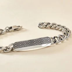 Marc Orian Bracelets Homme|Bracelets Acier Inoxydable > Bracelet Kaapo Acier Blanc