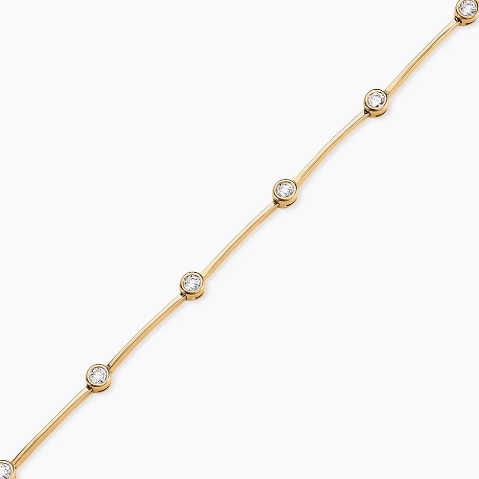 Bracelet Kaelig Plaqué Or Jaune Oxyde De Zirconium