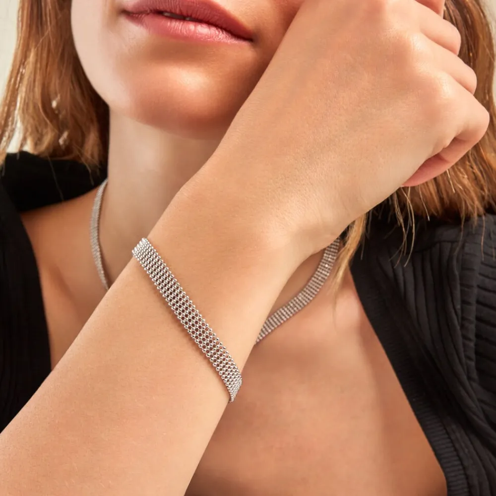 Marc Orian Bracelets|Bijoux Fantaisie > Bracelet Kelline Argent Blanc