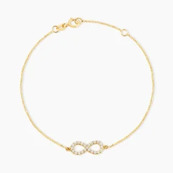 Bracelet Klothilda Or Jaune Oxyde De Zirconium