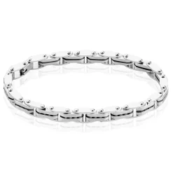 Marc Orian Bracelets Homme|Bracelets Acier Inoxydable > Bracelet Kolby Acier Bicolore