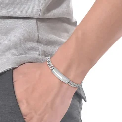 LACOSTE BIJOUX Bracelets Homme|Bracelets Acier Inoxydable > Bracelet Lacoste Adventurer Acier Blanc